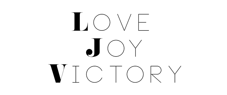 Logo Love Joy Victory in schwarz